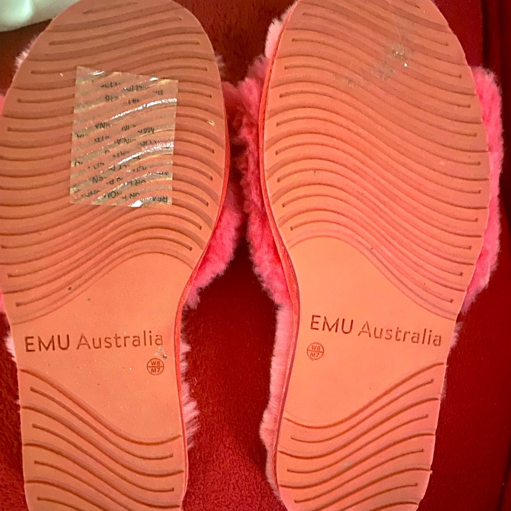 EMU BRAND—Genuine fur slippers
